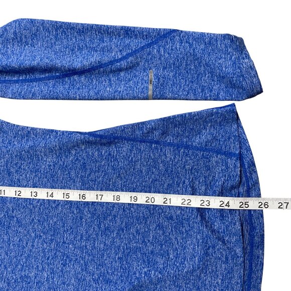 NIKE DRI-FIT PULLOVER 1/2 ZIP LIGHTWEIGHT STRETCH WOMENS M BLUE HEATHER ATHLETIC - Picture 9 of 9